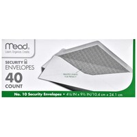 Mead No. 10 Security Envelope, 40-Piece Pack — Dollar Tree