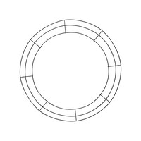 Floral Garden Round Metal Wreath Forms, 18-in. — Dollar Tree
