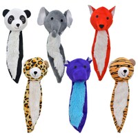 Plush White "Zig-Zag" Bears, 12" — Dollar Tree