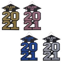 Class of 2021 Glitter Paper Wall Decor, 13.125x9.625 in. — Dollar Tree
