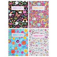 Peace Sign Art Doodle Diaries,10x7.25-in. — Dollar Tree penny item