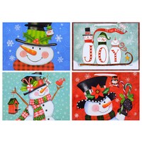 Voila Extra-Large Snowman Christmas Gift Bags, 17x12x4.75 in. — Dollar Tree