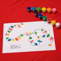 Download Fingerprint Christmas Lights Keepsake Dollar Tree PSD Mockup Templates