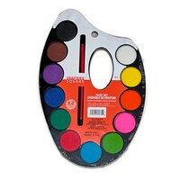 Crafter's Square Watercolor Paint Palette Sets, 13 Piece. — Dollar Tree