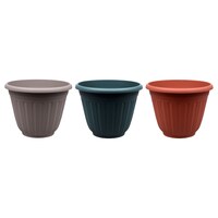 Fluted Round Planters, 8.75-in — Dollar Tree