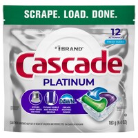 Cascade Platinum Dishwasher Detergent Pods, 12-Piece Pack. — Dollar Tree