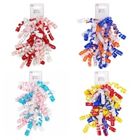Voila Printed Birthday Curly Bows, 2-Count. Packs — Dollar Tree