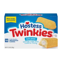 Hostess Twinkies Golden Sponge Wrapped Cakes, 10-Piece Pack. — Dollar Tree