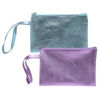 Metallic Zippered Wristlets, 6x4 in. — Dollar Tree (SKU 284087)