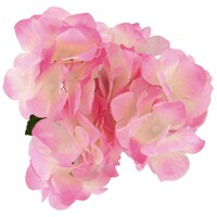 6-Stem Floral Garden Pink Hydrangea Bushes, 17 in. — Dollar Tree
