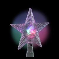 Christmas House Light-Up Star Tree Toppers, 5 in. — Dollar Tree penny item