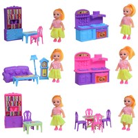 Bulk Mini Dolls With Doll House Furniture Sets Dollar Tree