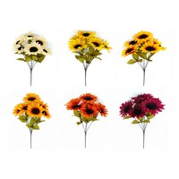 Floral Garden 6-Stem Assorted Sunflower Bushes, 14-in. — Dollar Tree
