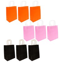 Voila Colorful Kraft Paper Gift Bags, 3-Count. — Dollar Tree