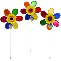 Colorful Sunflower Garden Pinwheels, 26 in. — Dollar Tree