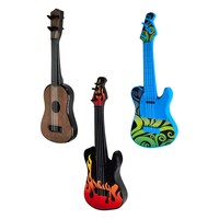 Miniature Toy Guitars, 11x3.875 in. — Dollar Tree