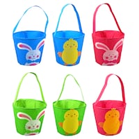 Fabric Round Easter Baskets — Dollar Tree (SKU 302795)