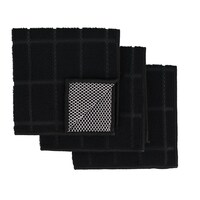 Home Collection Black Dishcloth, 3-Piece Pack — Dollar Tree