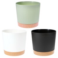 Matte Plastic Solid Planter, Assorted Colors, 1-Count. — Dollar Tree