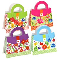 Voila Large Floral Purse-Shaped Gift Bags — Dollar Tree (SKU 252359)