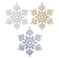 Christmas House Glitter Snowflake Wall Hanger, Assorted Colors — Dollar Tree
