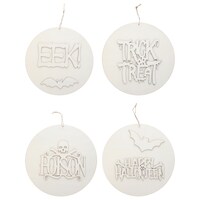 Halloween Round Wood Craft Sign — Dollar Tree