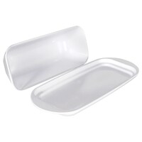 Cooking Concepts White Melamine Butter Dishes, 7.375x3.25x1.875 in. — Dollar Tree