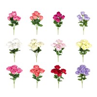 Floral Garden 6-Stem Rose Bushes, 16 in. — Dollar Tree
