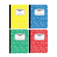 Colorful Classic Composition Notebooks, 100 Pages — Dollar Tree
