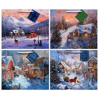 Christmas House Large Christmas Gift Bags, 12x10x4.5 in. — Dollar Tree
