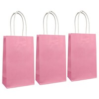 Voila Small Pink Kraft Paper Gift Bags, 3-Count. Packs — Dollar Tree