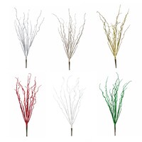 Christmas House Artificial Coral Glitter Branch, Assorted Colors — Dollar Tree