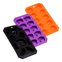 Halloween Rubber Ice Cube Trays, 9.5x4.375x0.75 in. — Dollar Tree