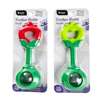 B Pure For Baby Teether Rattle Toy, Assorted Colors — Dollar Tree