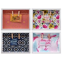 Decorative Picture Frames with Clothes Pins, 6x8x0.75 in. — Dollar Tree (SKU 296596)