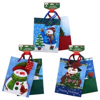 Christmas House Snowman Christmas Gift Bags, 2-Count. Packs — Dollar Tree
