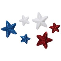 Patriotic Foam Glitter Stars, 20-Count. Packs — Dollar Tree