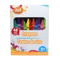 Boxed Crayons with Built-In Sharpener, 48-Count. Boxes — Dollar Tree