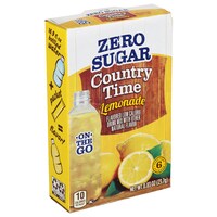 Zero Sugar Country Time Lemonade On-The-Go Soft Drink MIx, 6-ct. Packs — Dollar Tree (SKU 335766)