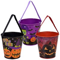 Tin Halloween Party-Favor Buckets — Dollar Tree (SKU 202153)