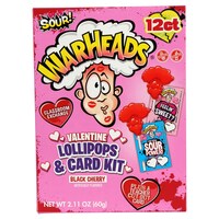 Warheads Lollipop and Valentine's Card Kits, 12-ct. Packs — Dollar Tree (SKU 340385)