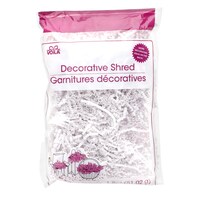 Voila Crinkle Cut White Decorative Paper Shreds, 1.8 oz. Bags — Dollar Tree