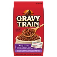 Gravy Train Meaty Classic Beef, Liver and Bacon Flavor Dry Dog Food, 3.5-lb. Bag — Dollar Tree