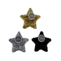 Seasonal Collection Star-shaped Tinsel Decor, Assorted Colors, 1-Count. — Dollar Tree