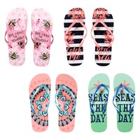 Ladies Floral Flip Flops — Dollar Tree (SKU 303274)