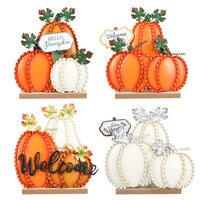Fall-themed Pumpkin Tabletop Decor, Assorted Designs — Dollar Tree
