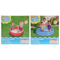 H20 Go Splash 'n Smile 3-Ring Inflatable Play Pool, Assorted Colors, 1-Count. — Dollar Tree