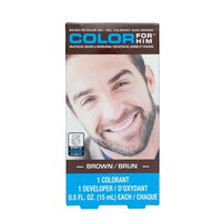 Color For Him Men's Brush-In Brown Facial Hair Color Gel, 0.5 oz — Dollar Tree