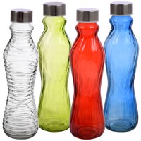 Decorative Glass Bottles with Lids — Dollar Tree (SKU 252993)