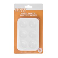 Crafter's Square Plastic Paint Palettes, 6-Count. Packs — Dollar Tree